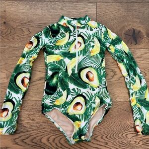 Avocado Print Kids Swimsuit 3T